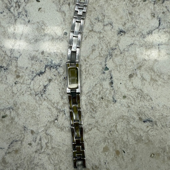 Pre- Owned Anne Klein Sterling Swiss Women's wristwatch rectangle face‎ - Picture 8 of 9